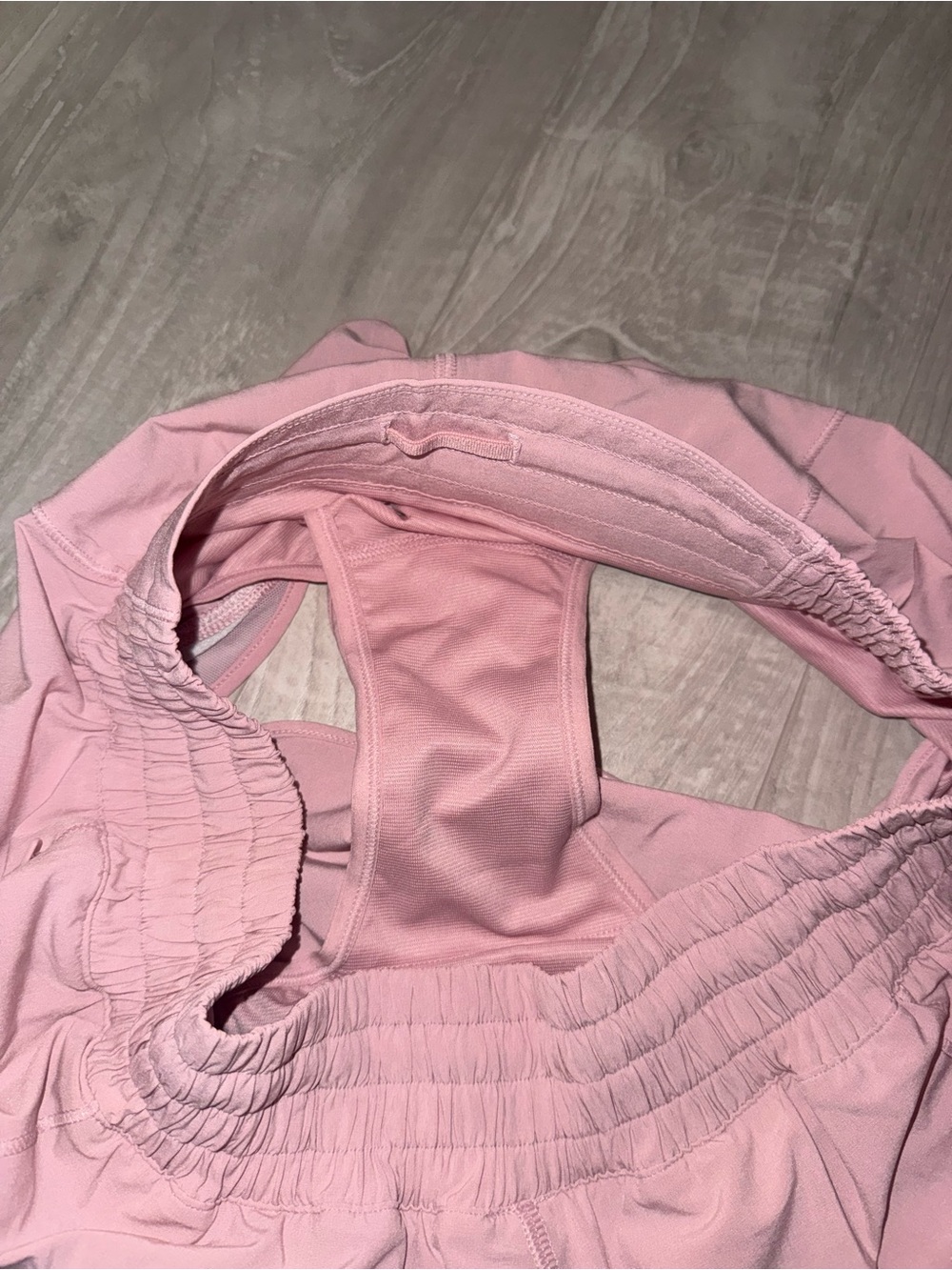 Light Pink Lululemon Hotty Hot 2.5 Athletic Shorts - Picture 3 of 4